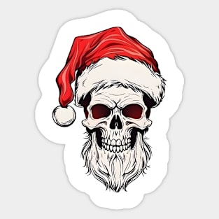 Christmas Celebration with a Skull Twist Sticker